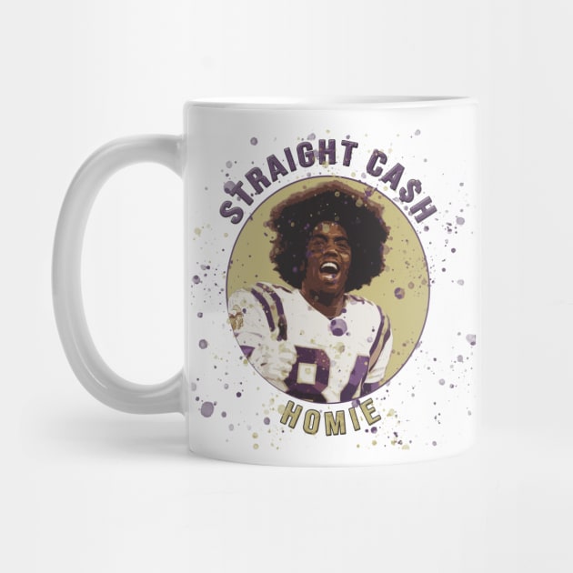 randy moss straight cash homie cartoon funny t-shirt by ahnoun